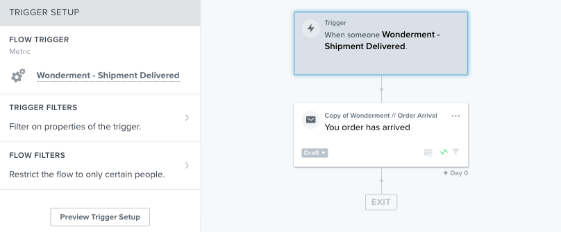 Order Delivered  Industry Flow screenshot