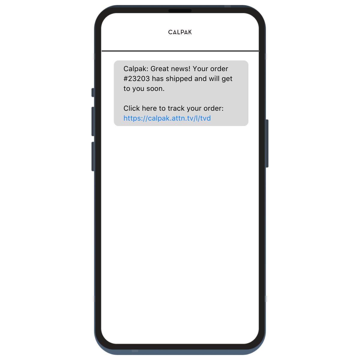 Calpak  Industry SMS screenshot