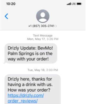 sms order reviews