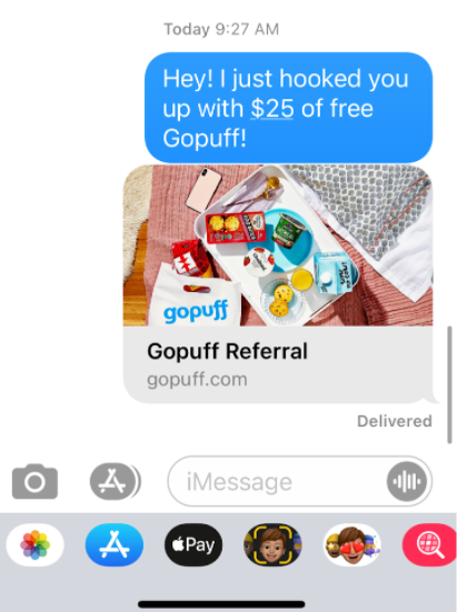 sms referral program