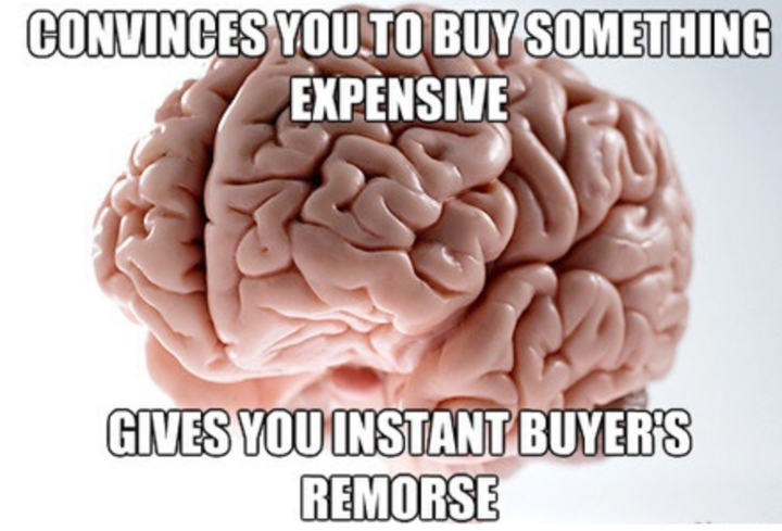 post purchase dissonance meme