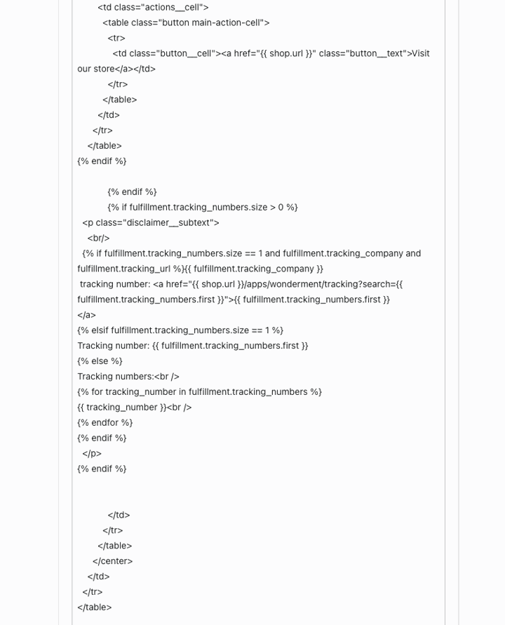 Wonderment Tracking Page