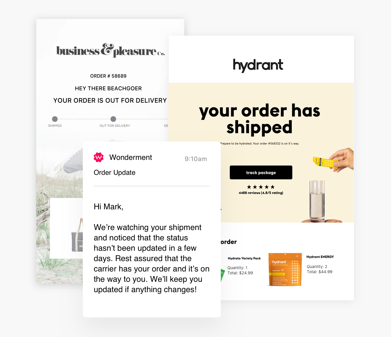 hydrant order tracking page