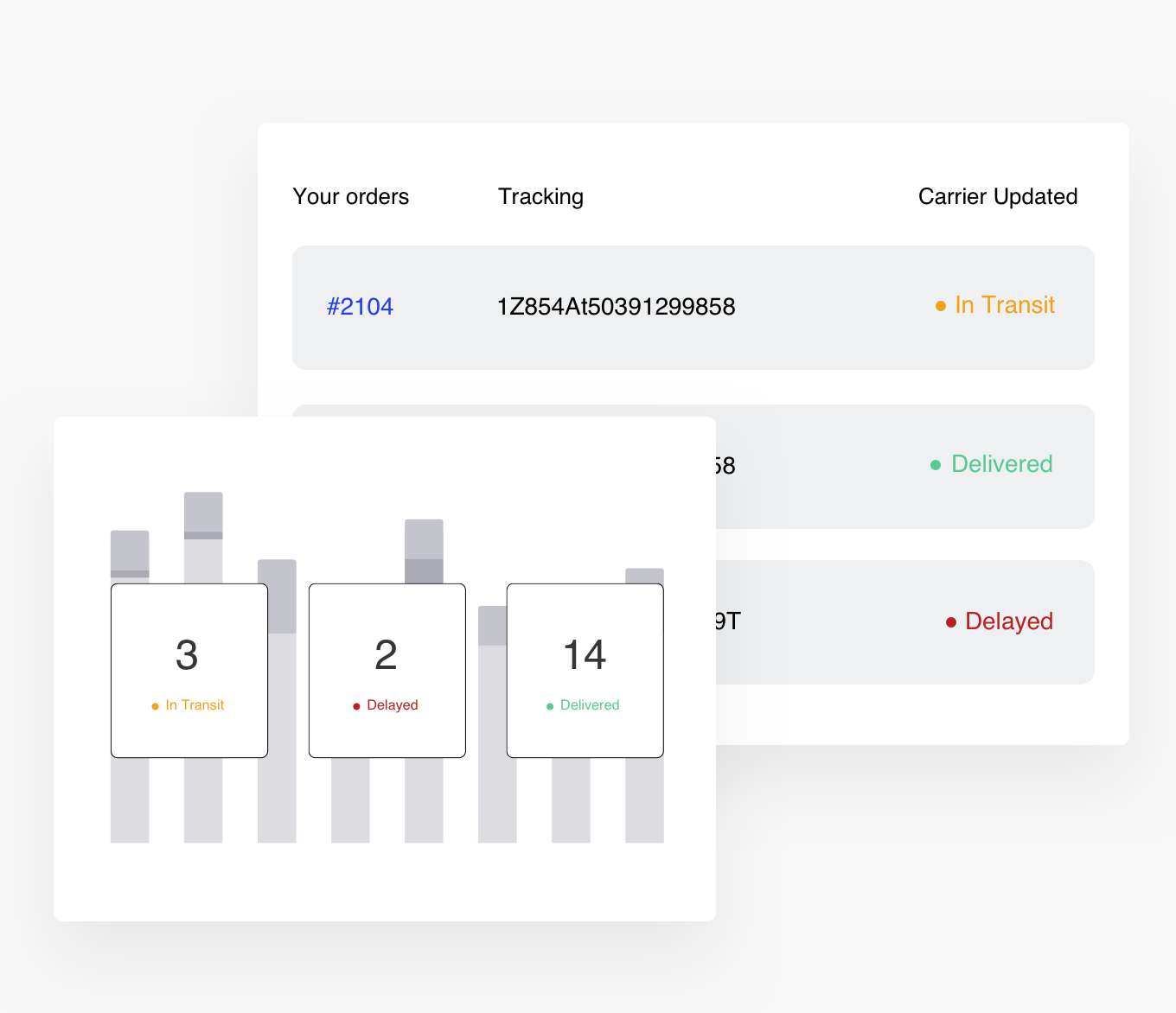 Your order tracking command center