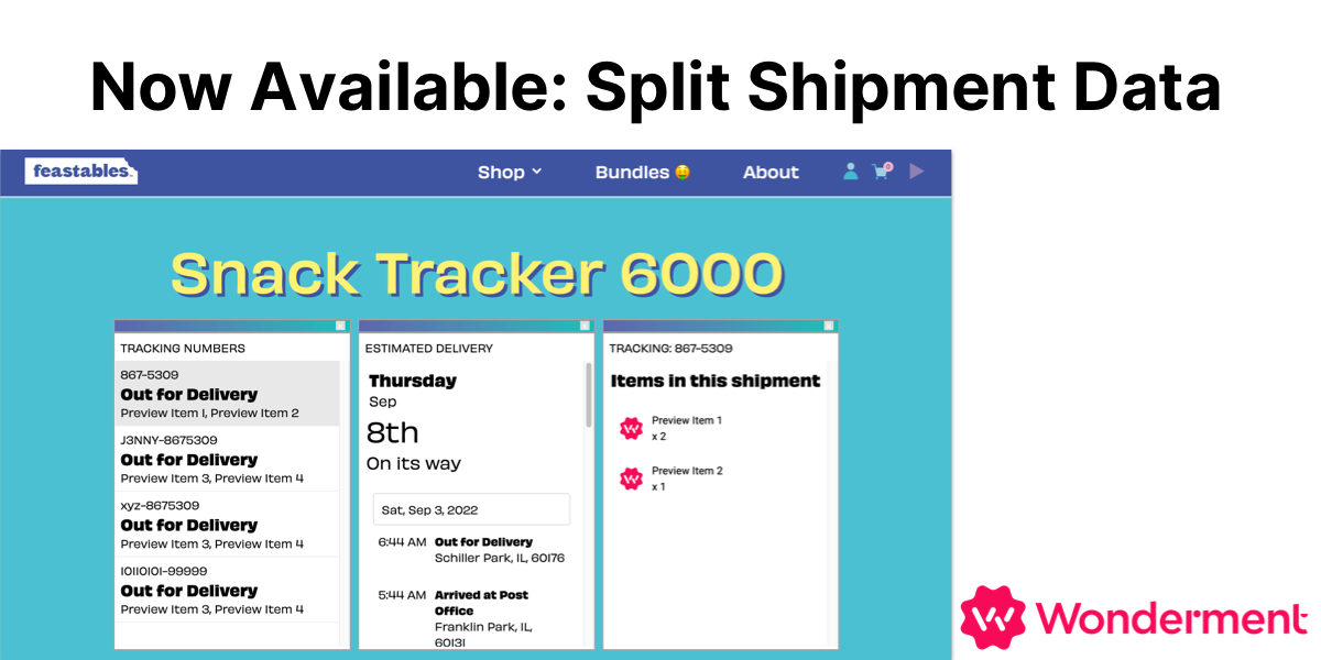 Now Available: Split Shipments and Tracking Page Updates